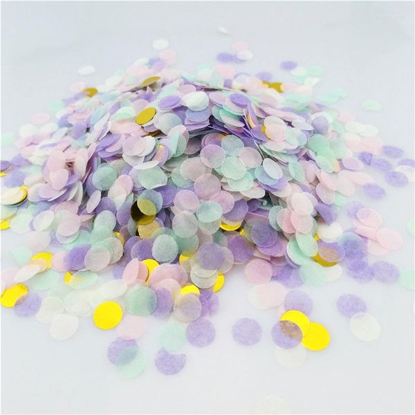 Parti Dekorasyon Düğünü 100g 1cm 6pcs konfeti yuvarlak rendelenmiş kağıt bobo topu dolgu tablosu yayma fırlatma