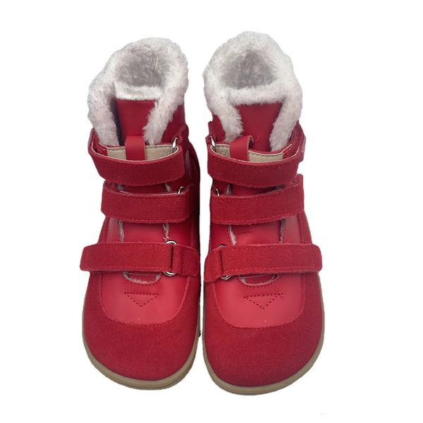 Stiefel TipsieToes Top Marke Barefoot Echtes Leder Baby Kleinkind Mädchen Junge Kinder Schuhe Für Mode Herbst Winter 2 Riemen Stiefeletten 231120