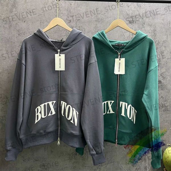 Erkek Hoodies Sweatshirts Puff Baskı Cole Buxton Fermuar Hoodie Erkekler Kadınlar Hırka Yıkanmış Büyük Boy Külle T231121