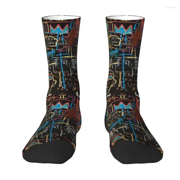 Herrensocken Kawaii Vectorised Famous York Street Art Dress Unisex Warm Bequem 3D-Druck Jean Michel Basquiats Crew