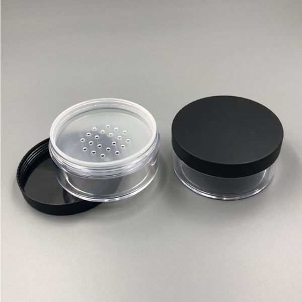 Trasparente 50g 50ml contenitore per soffio di polvere in plastica per trucco vasetti per cosmetici scatola per fard in polvere con coperchi per setaccio Xbnvs