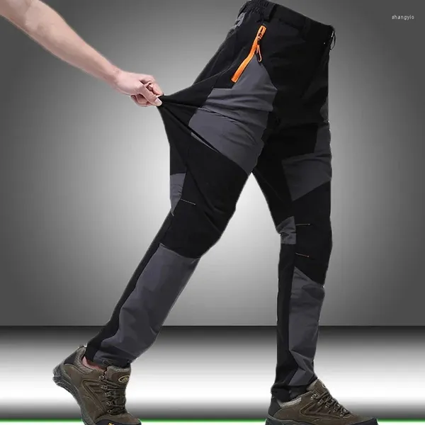 Calças masculinas tático militar carga joelheira swat exército à prova dwaterproof água secagem rápida calça masculino caminhadas ao ar livre calças compridas L-5XL