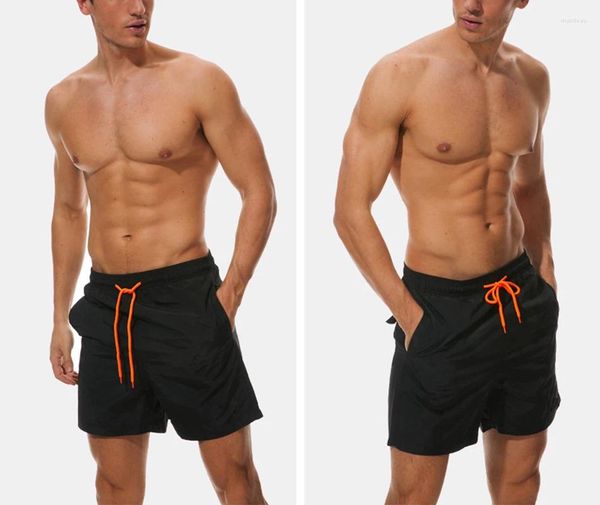 Shorts masculinos Mens Swimwear Breve Secagem Rápida Praia Verão Calças Casuais Esportes Soltos Capris