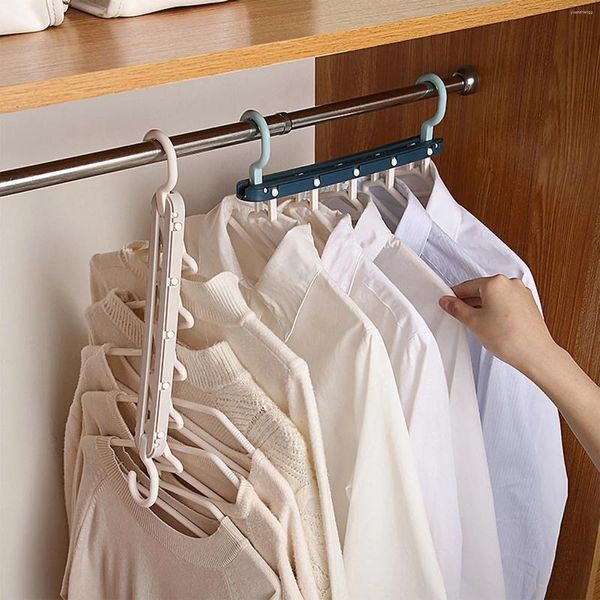 Cabides mágicos suporte de roupas economia de espaço gancho organizador do armário para casa guarda-roupa rack de armazenamento durável