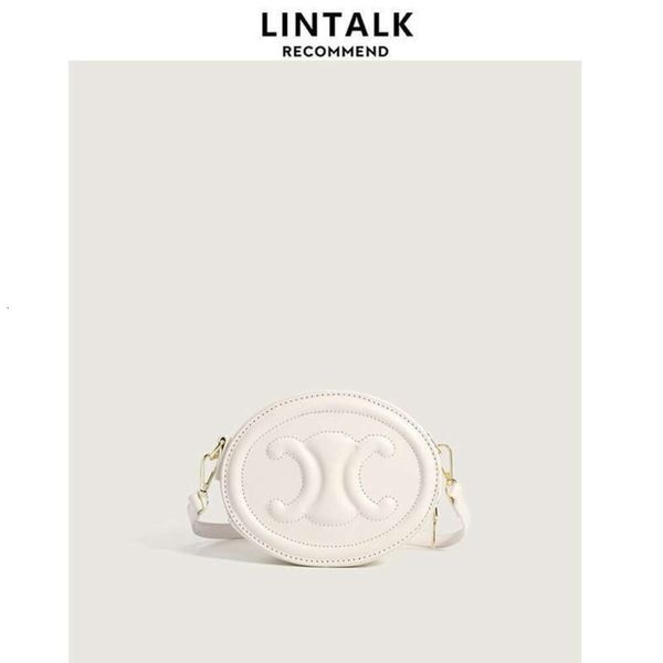 Dermis Designer Cel Lady Mini Tender Pink Mooncake Bun LINTALK Summer Sky Mini Round Bag Women's 2023 New Triumphal Arch Pig Nose Pink Cute Crossbody Bag Z 7OAU