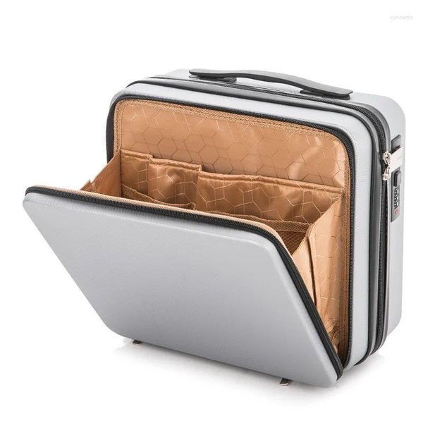 Koffer mit vorderer Öffnung, tragbar, 16 Zoll, hochwertige, verschleißfeste Passwort-Reiseaufbewahrung, großes Fassungsvermögen, Geschäftsgepäck