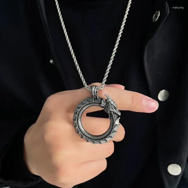 Anhänger Halsketten Hip Hop Herren Halskette Punk Distressed Craft Kreuz Für Männer Vintage Wasserhahn Geometrische Metall Straße Schmuck Geschenke