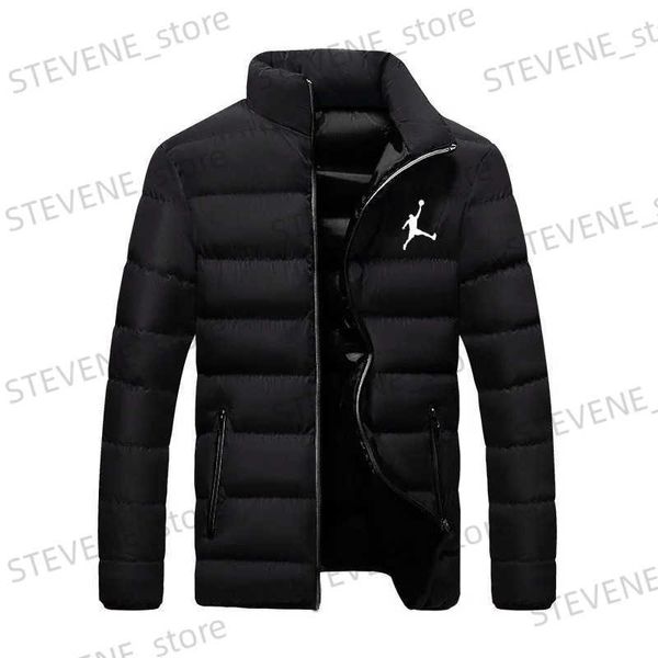 Jackets masculinos 2023 jaquetas jaqueta acolchoada de inverno de meia-idade e tamanho jovem e fino e fino acolchoado 23 casaco quente t231122