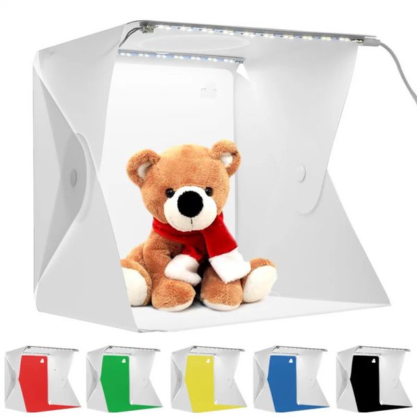 Supporti luminosi Bracci Lightbox Box Mini Po Studio 232224 cm Kit tenda per riprese fotografiche Fondali a colori multipli 231121