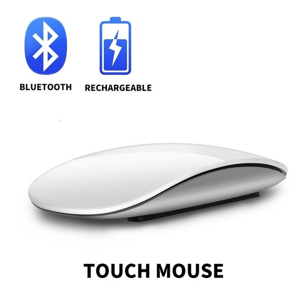 Mouse Bluetooth 4 0 Mouse wireless ricaricabile silenzioso Multi Arc Touch ultra sottile Magic per laptop Ipad PC 231117