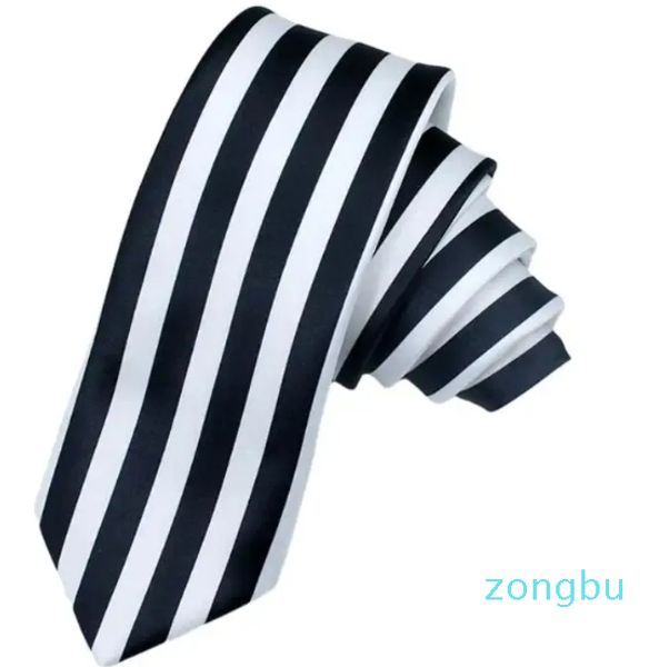 Fliegen Anime Cospaly Krawatten Japanisches Kostüm Schwarz Weiß Vertikal Gestreiftes Muster Krawatte Neckwear Requisiten Zubehör Unisex