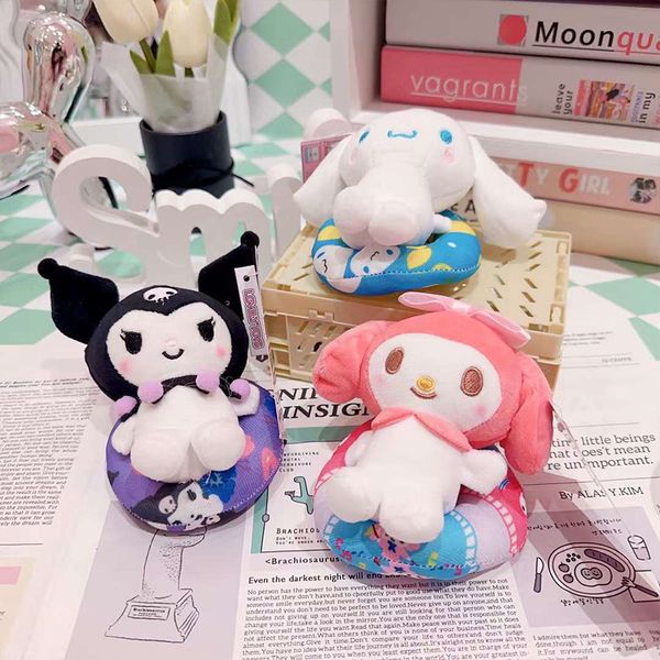 Cartoon Animation Swimming Circle Tornario Bambola del ciondolo Kuromi Meredith Plush Toys