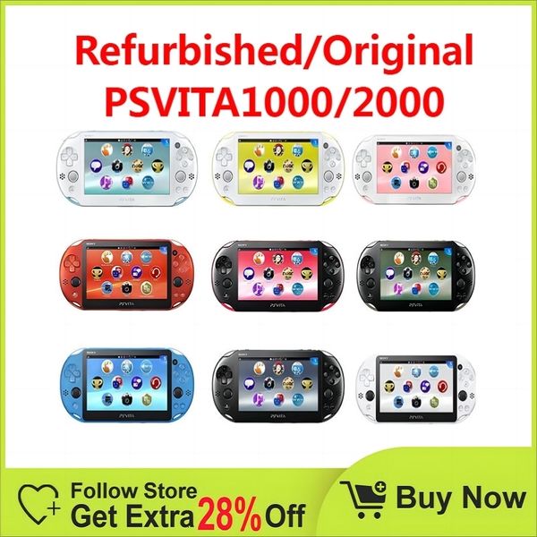 Tragbare Spielekonsolen Die generalüberholte Original-Handspielkonsole PSVITA 1000PSV2000 wird mit einer 32-GB-64-GB-128-GB-Speicherkarte und kostenlosem Gaming 231120 geliefert