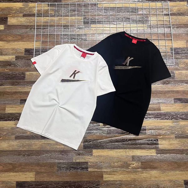 NK Mens Camiseta Designer de camisetas femininas de moda com cartas casuais de manga curta de verão camiseta