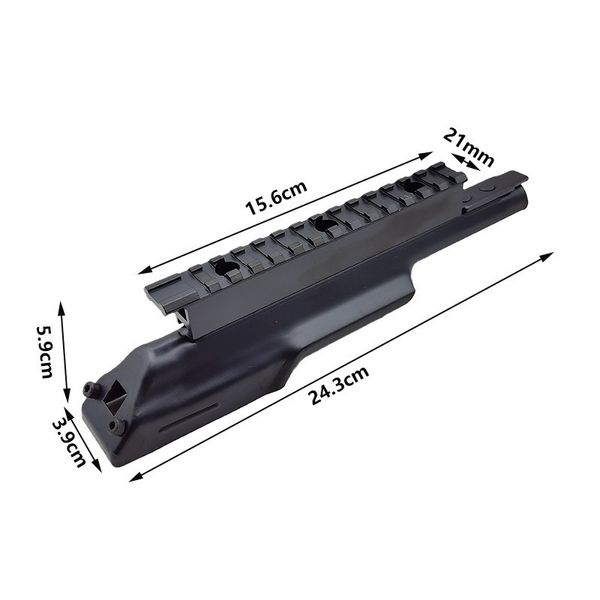 Taktische Outdoor-Aktivitäten Ausrüstung Metallschiene Obere Abdeckungen Hintere Halterung Adapter für 47/74U Jagd Zubehör