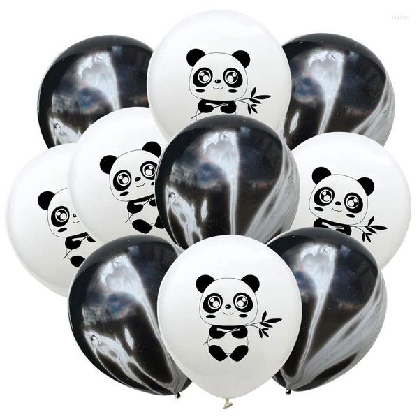 Parti dekorasyonu 10/15pcs 12inch panda lateks balon bambu desen tema konfeti bebek duş doğum günü malzemeleri