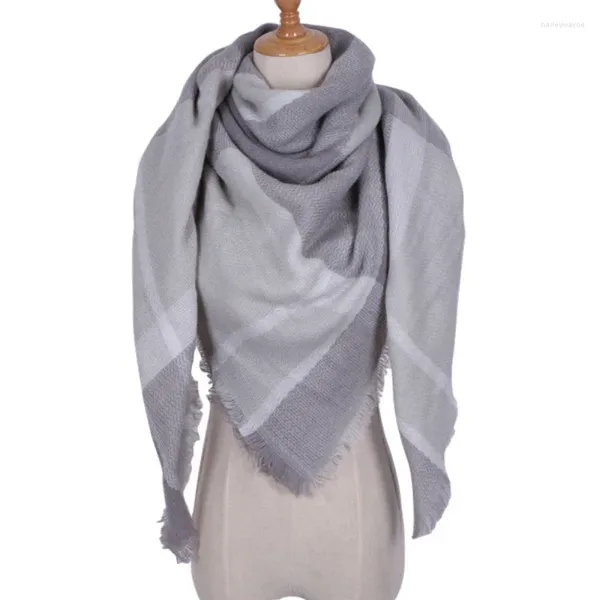 Шарфы 2023, зимний женский шарф, роскошный теплый плед из искусственного кашемира, большой квадратный утолщенный шаль для женщин