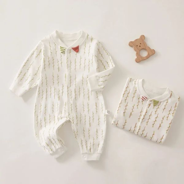 Pyjamas Baby Kleidung Reine Baumwolle Frühling Und Herbst Stil Anzug geboren Pyjamas Frühling Kleidung geboren Junge Super Nette Ha Kleidung 231120