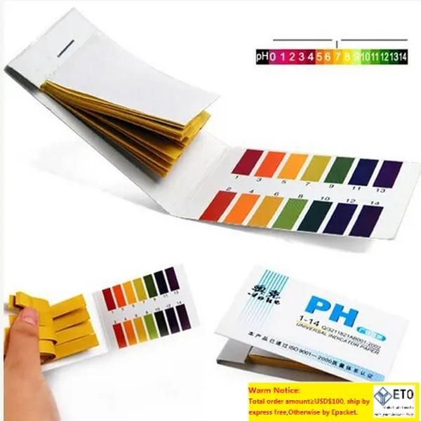 WholesaleHigh Quality Full Range Lackmus Testpapierstreifen 80 Streifen PH-Papiertester-Indikator PH teilbar