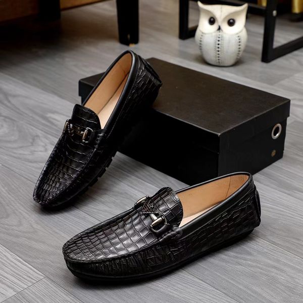 Designer Driver Estate Loafer Sapatos Homens Clássicos Arizona Hockenheim Mocassins Em Relevo Moda Couro Casual Sapato Top Quality Tamanho 39-45 01