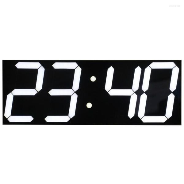 Orologi da parete Telecomando Orologio con display digitale a LED Ampio timer per il conto alla rovescia Supporto cronometro con calendario Impostazioni di allarme temperatura