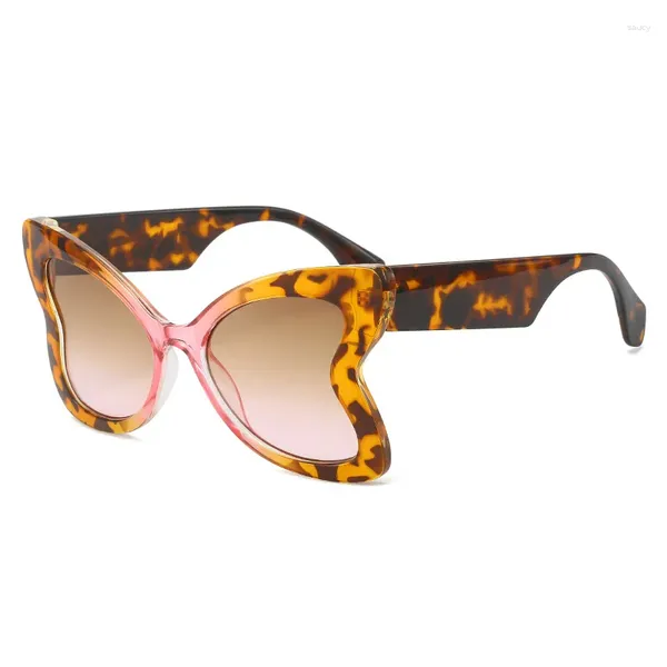 Óculos de sol sexy borboleta mulheres y2k punk gato olho óculos de sol para senhoras vintage steampunk óculos tons uv400