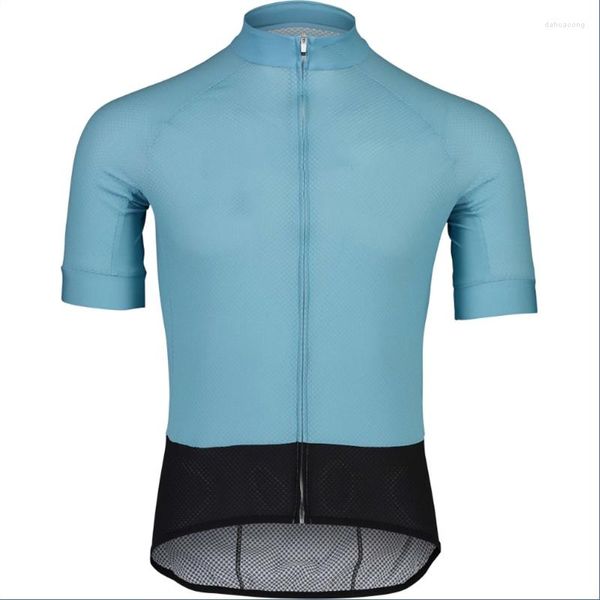 Giubbotti da corsa 2023 Abbigliamento da uomo Cerniera Abbigliamento da ciclismo estivo Mountain Bike MTB Maglia da corsa aderente da donna Fast Dry