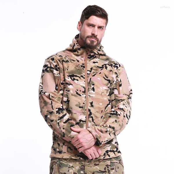 Açık Ceketler Esdy Taktik Şarj Giysileri Polyester Rüzgar Geçirmez Sıcak Sarma Polar İç Tank Yürüyüş Kampı Erkekler Kadın Eğitim Ceket