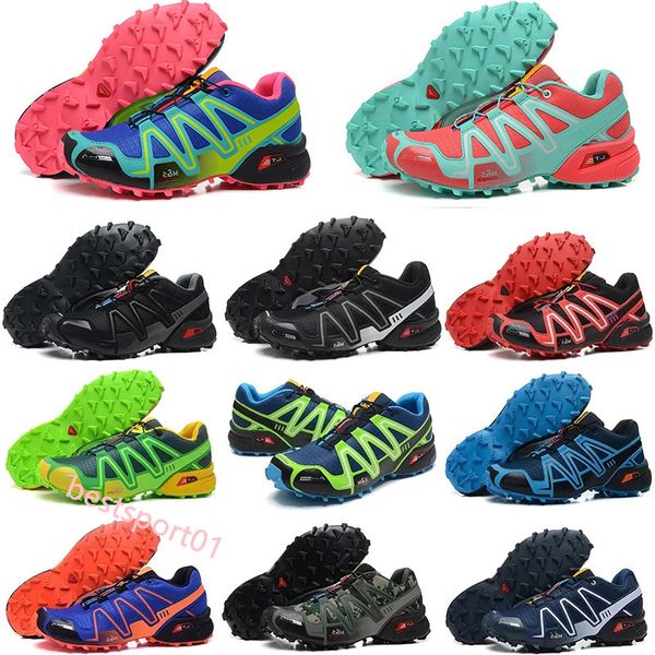 Speed Cross 4.0 CS Running Shoes Mens Designer Sapato Triplo Preto Branco Azul Vermelho Amarelo Verde Speedcross Treinadores Cool Outdoor Sports Mens Caminhadas Sapatos Sneaker B3