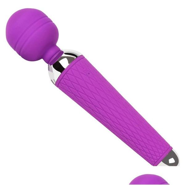 Altri articoli per l'assistenza sanitaria ADT giocattoli per donna a 10 velocità USB VIBERTORI CLIT orali ricaricabili Donne AV Magic Wand Vibrator GSPOT MASR DRO DH4MY