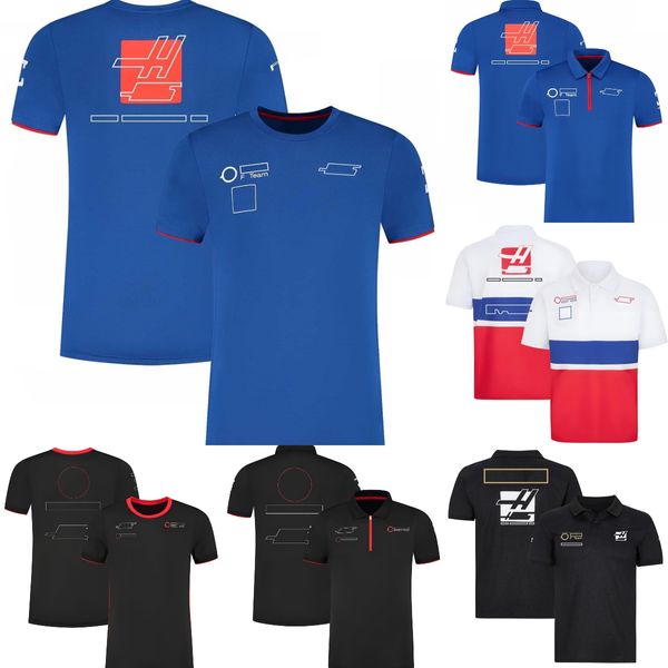 2023 F1 Polo Gömlek Sürücü Yarışı T-Shirt Yeni Formül 1 Takım T-Shirts Yaz Erkekler Moda Araba Logosu Tee Hızlı Kuru Forma Kısa Kollu