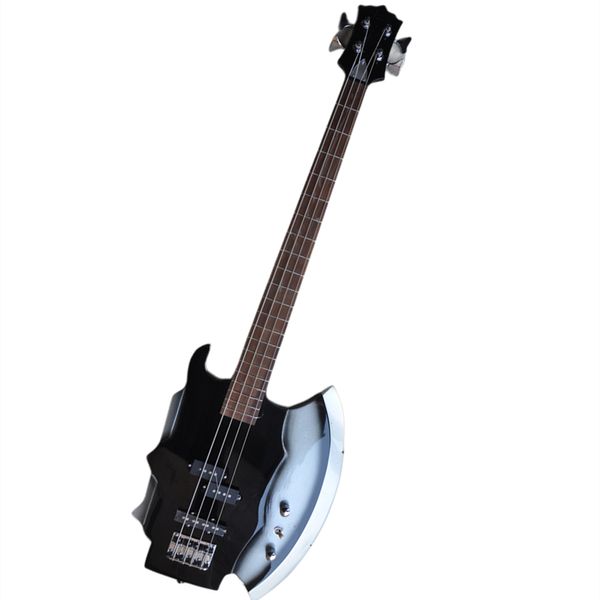 4 Strings Black Electric Bass Guitar com Fingboard de Rosewood Oferece logotipo/cor personalizada