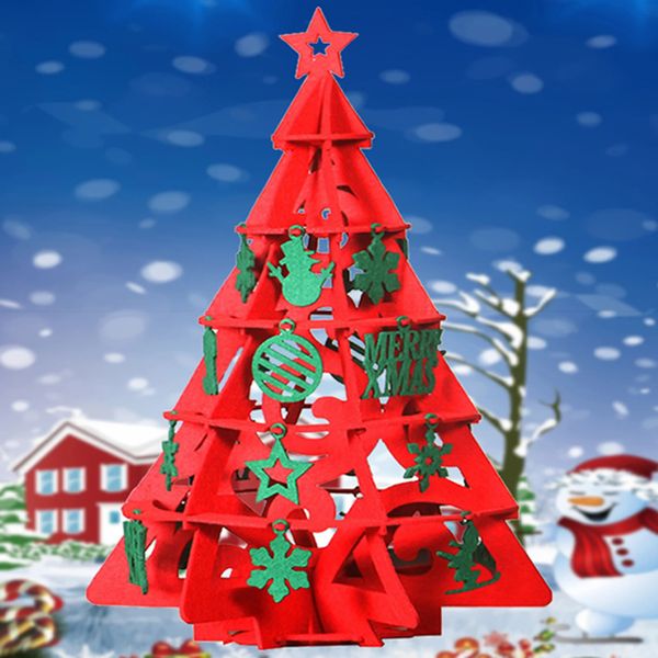 Рождественские украшения, 3D фетровая рождественская елка для фестивальных украшений, сделай сам, инновационные персонализированные Navidad 231120