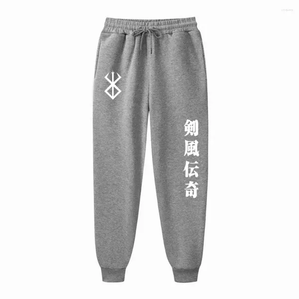 Pantaloni da uomo Berserk Vestiti Anime Stampa Pantaloni della tuta Pantaloni da jogging Pantaloni Y2k Hip Hop Streetwear Pantalone in pile Abbigliamento grafico