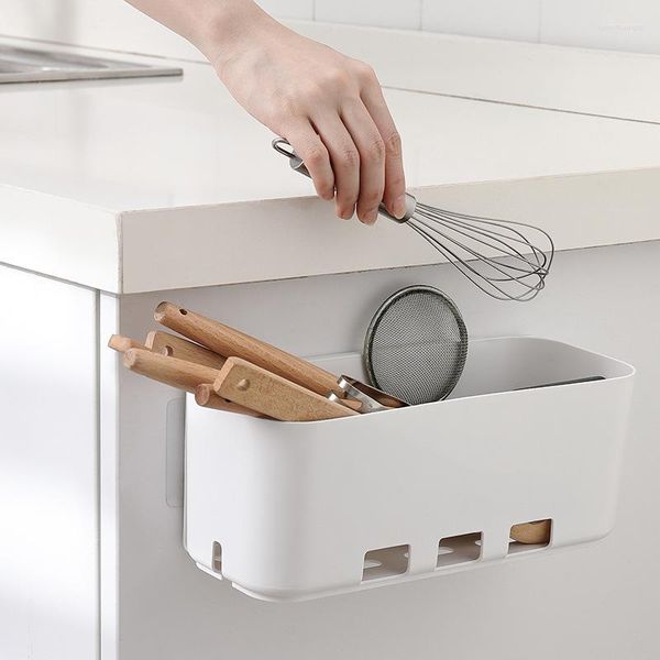 Bottiglie di stoccaggio Armadio da cucina Scaffale Cassetto retrattile Organizzazione Scaffale Contenitore Portaoggetti da bagno senza punzonatura