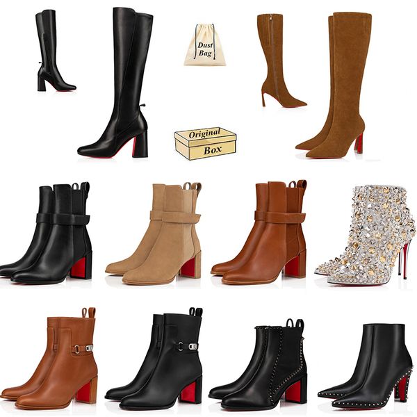 aaa+kaliteli og kadın chelsea tasarımcısı boots boots çok eleonor topuklular buzağı deri ayak bileği bagaj pumppie condora ganimet, ayak parmağı topuk Kate Botta Pompalar Kutu ile