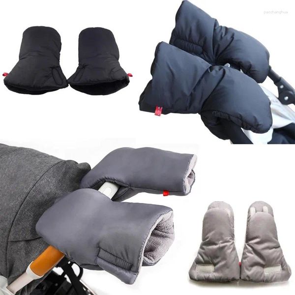 Kinderwagen Teile Winter Kinderwagen Hand Muff Kinderwagen Kinderwagen Warme Pelz Fleece Abdeckung Buggy Handschuh Handschuhe Zubehör