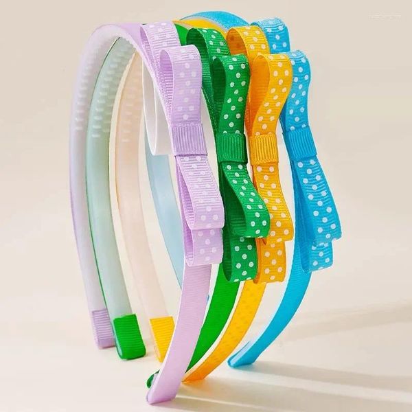 Haarschmuck Oaoleer 4 Teile/satz Mode Mädchen Haarbänder Nette Gerippte Band Bogen Band Stirnband Kinder Hoop Ornament