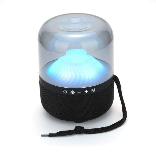 Bluetooth стеклянный динамик 3D окружение прозрачных светильников 360 Стерео -звук Deep Bass Home Theate Colum