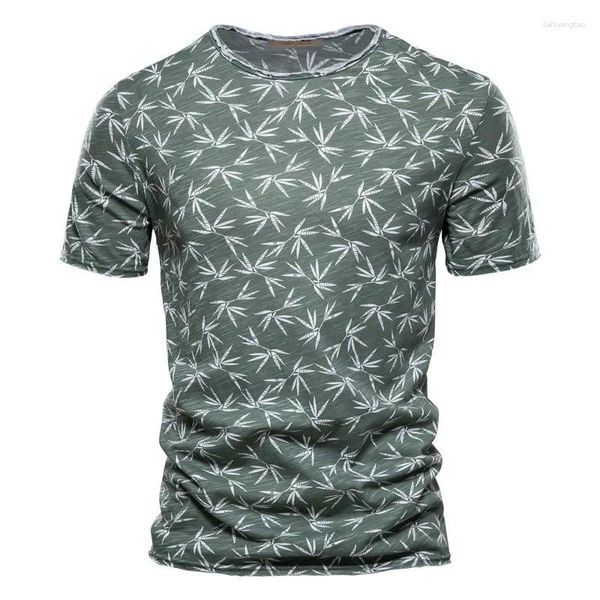 T-shirt da uomo T-shirt da uomo 2023 Moda O-Collo Camicia a maniche corte T-shirt hawaiana di qualità Stampata in 3D Spiaggia