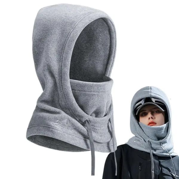 Ciclismo Caps Máscaras Homens Balaclava Ski Fleece Capuz À Prova de Vento Máscara Facial Ao Ar Livre Pescoço Aquecedor Inverno Bicicleta Chapéus Térmicos 231121