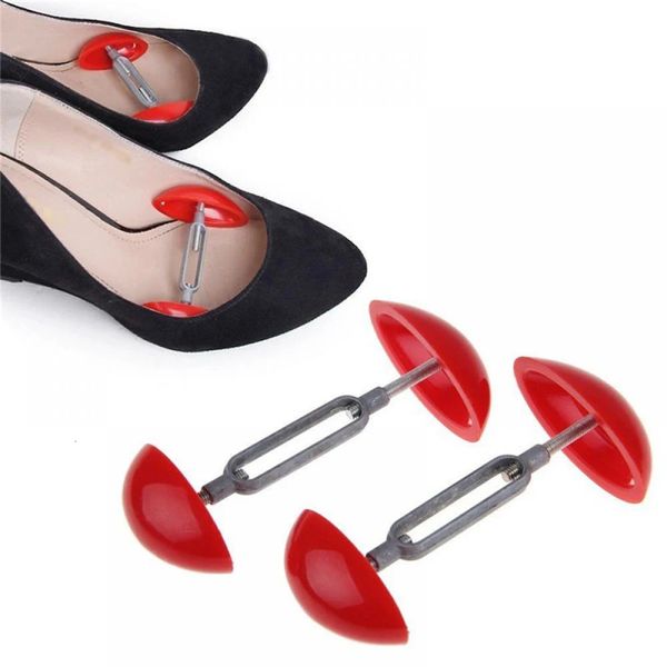 Accessori per parti di scarpe 2 pezzi Mini barelle rosse portatili per tacchi alti Espansore per albero regolabile Uomo Donna Estensore di larghezza Keeper Schoenspanner 231120