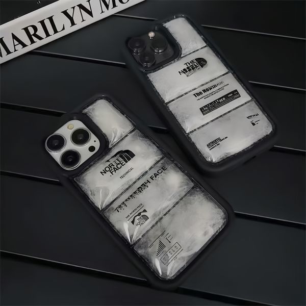 Moda Tasarımcı Down Ceket İPhone Kılıfı İPhone 11 12 13 14 15 Plus Pro Max iPhone Case Puffy Sevimli