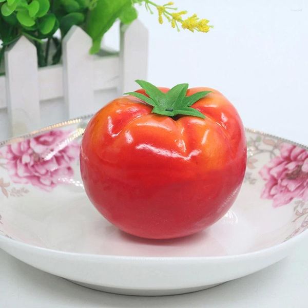 Party-Dekoration, 5 Stück, Nachahmung von Tomaten, gefälschte Requisiten, Obstmodelle, Pflanze, künstlicher Schaum, lebensechte kleine Heimdekoration