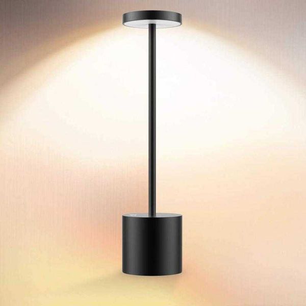 s Rechargeable LED Button Dimming Bar Table Cordless Night Light Desk Reading Lamp For Restaurant/Bedroom AA230421
