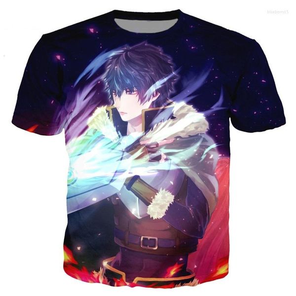 Herren T-Shirts The Rising Of Shield Hero T-Shirts Anime 3D-Druck Männer Frauen Lässiges O-Neck Übergroßes Hemd Harajuku Kinder T-Shirts Tops Kleidung