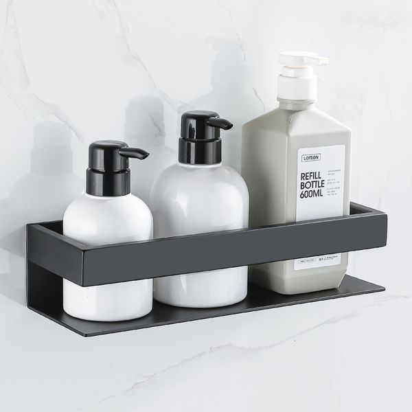 Mensole da bagno Mensola da bagno Montaggio a parete in acciaio inox Organizer per doccia Caddy Corner Porta accessori da cucina nero Portaoggetti per WC 230422