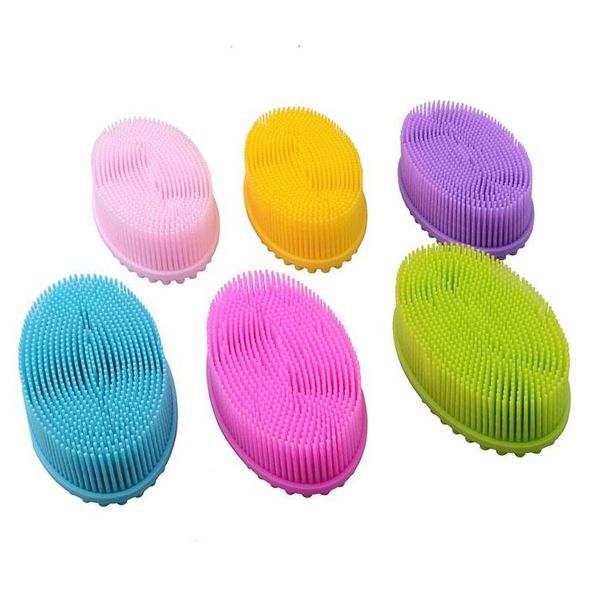 Escovas de banho esponjas Scrubbers Brush Sile Limpeza escovas de corpo Artigos de banho