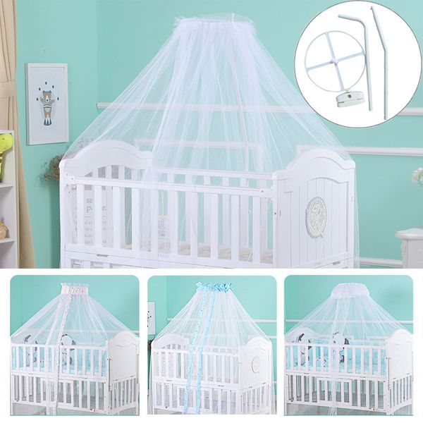 Rede de berço Universal Mosquito Rede de Mosquito Baby Mosquito Stand Licão de Mesh Mesh Cama Removável Portátil Barraca de Apoio ao Baby Support 230421