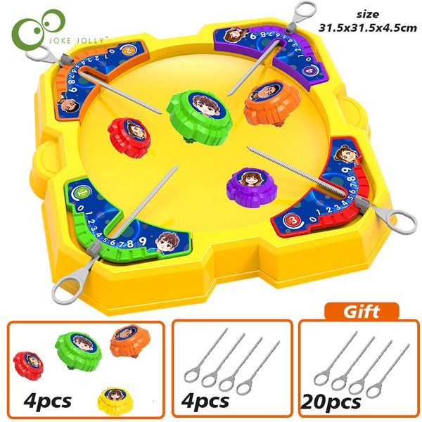 Spinning Top Pull Out Gyro Battle Disk Children Set Child Child Interaction Toy Set